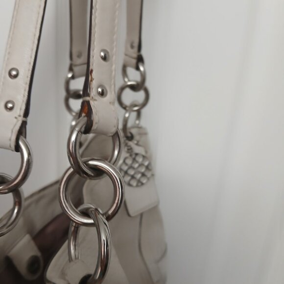 Coach Perforated Leather Hobo🤍 - Picture 9 of 13